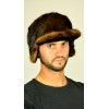 Mink fur hat with visor